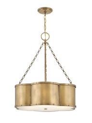 Chance 3 Light Small Drum Chandelier